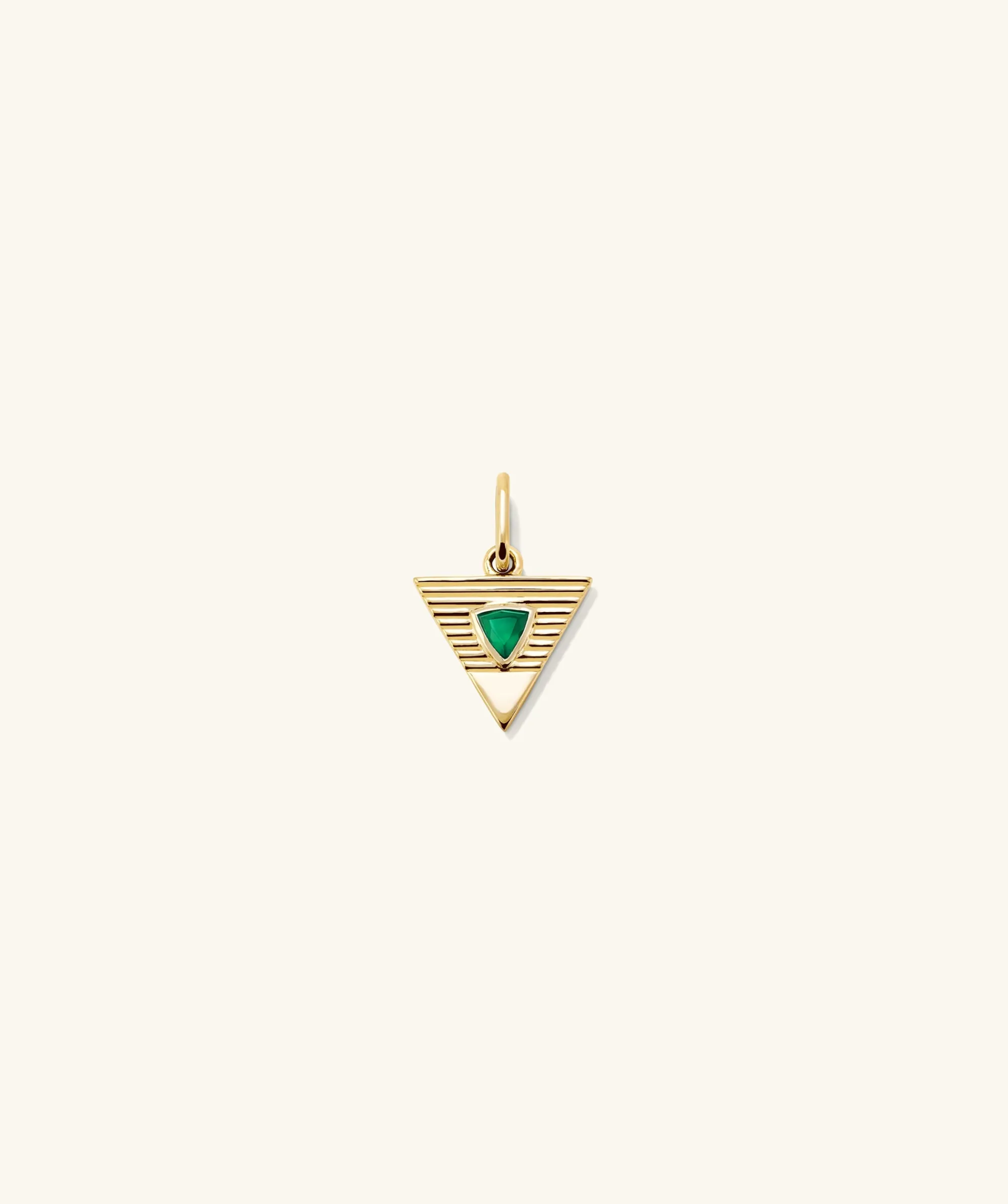 Charms | Charms + Anhänger | Mejuri Triangle Element Charm 14kYellowGold